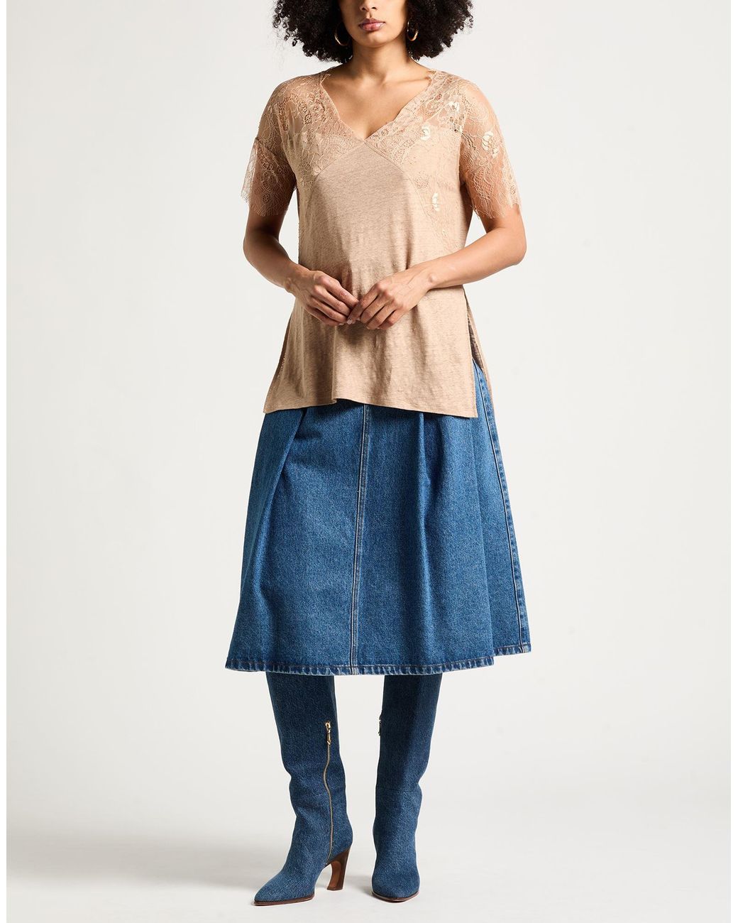 Top Kangra de color Natural