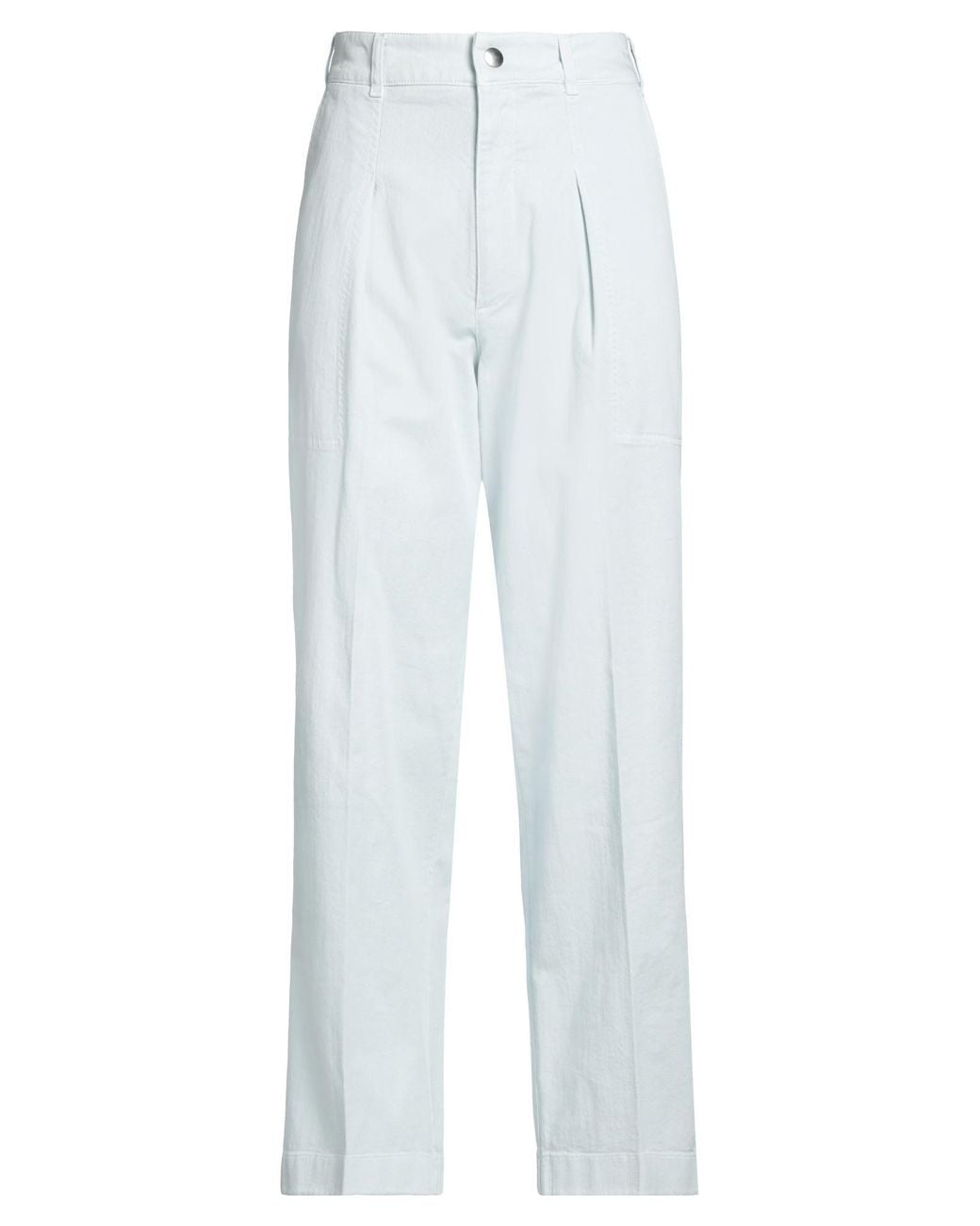Department 5 White Pants Cotton, Elastane