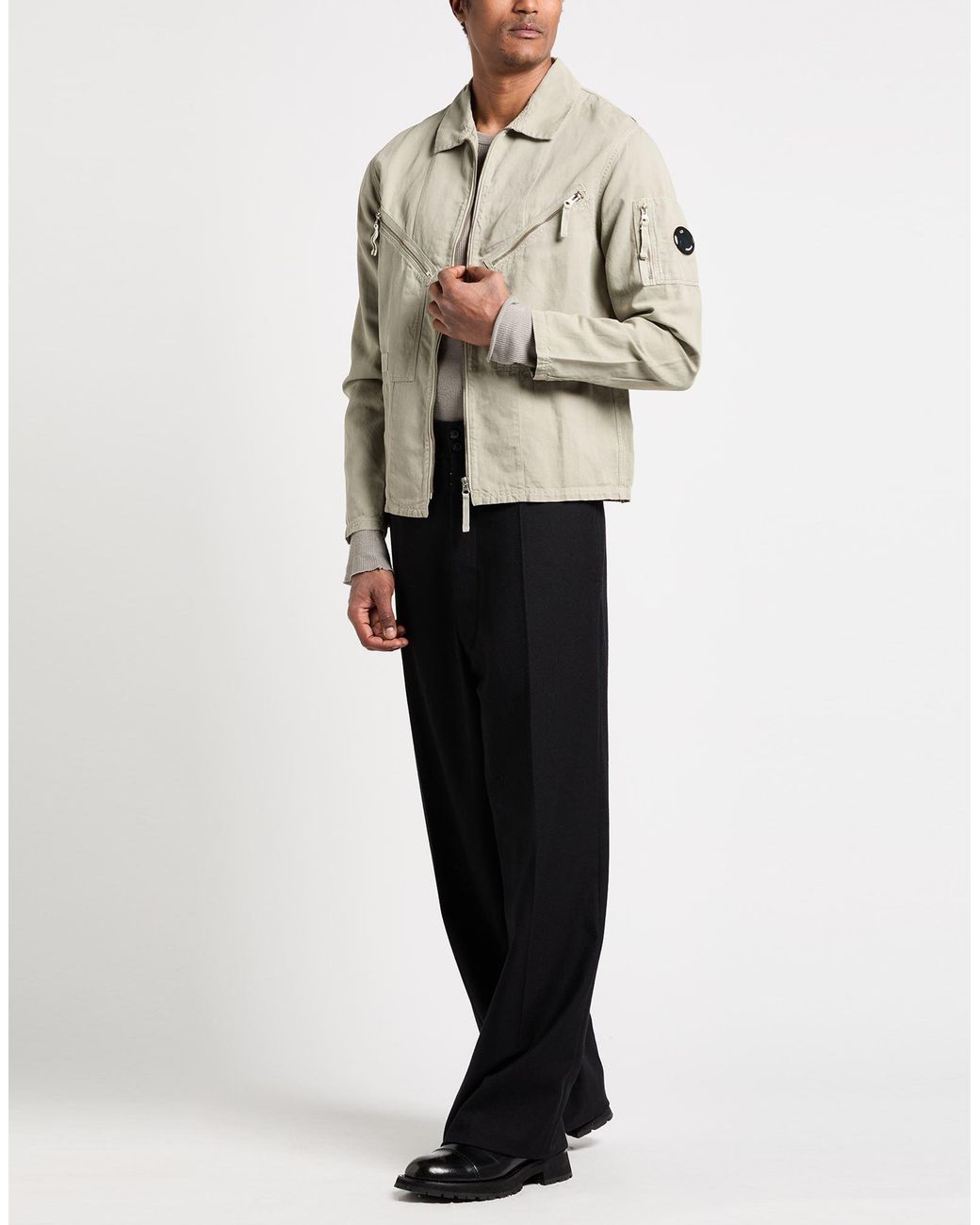 C P Company Natural Jacket Cotton, Linen for men