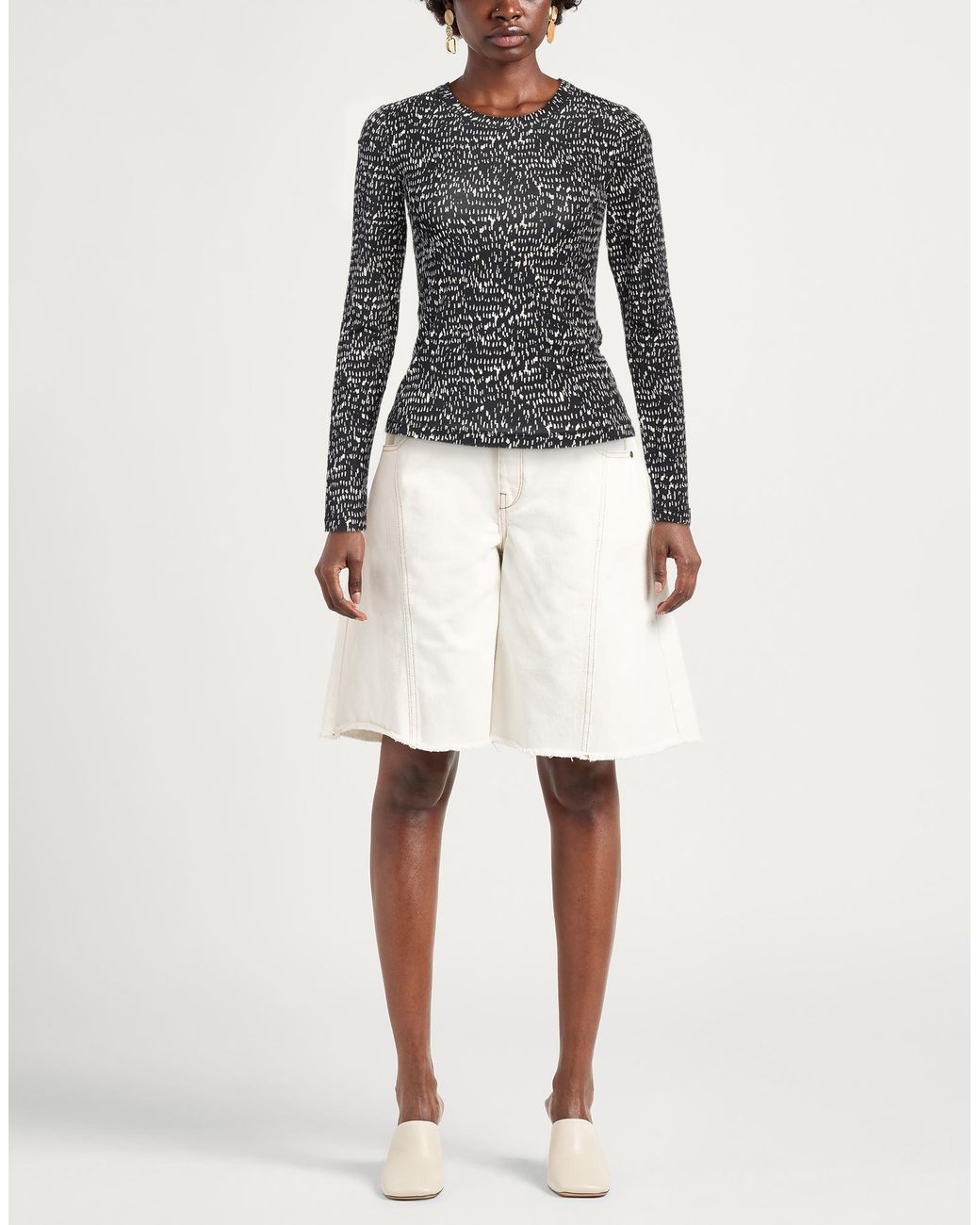 Rag & Bone Black T-Shirt Modal, Elastane
