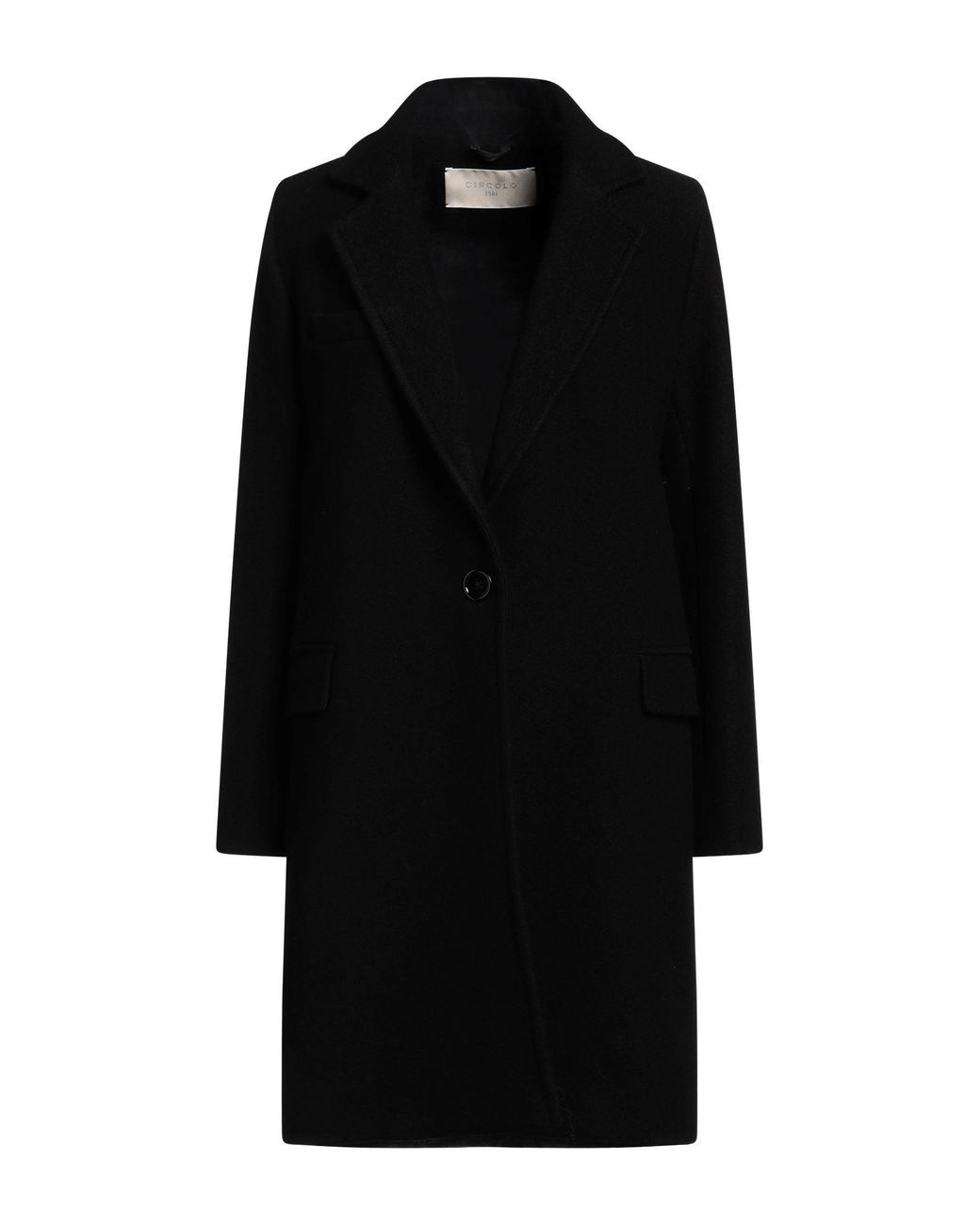 Circolo 1901 Black Coat Virgin Wool