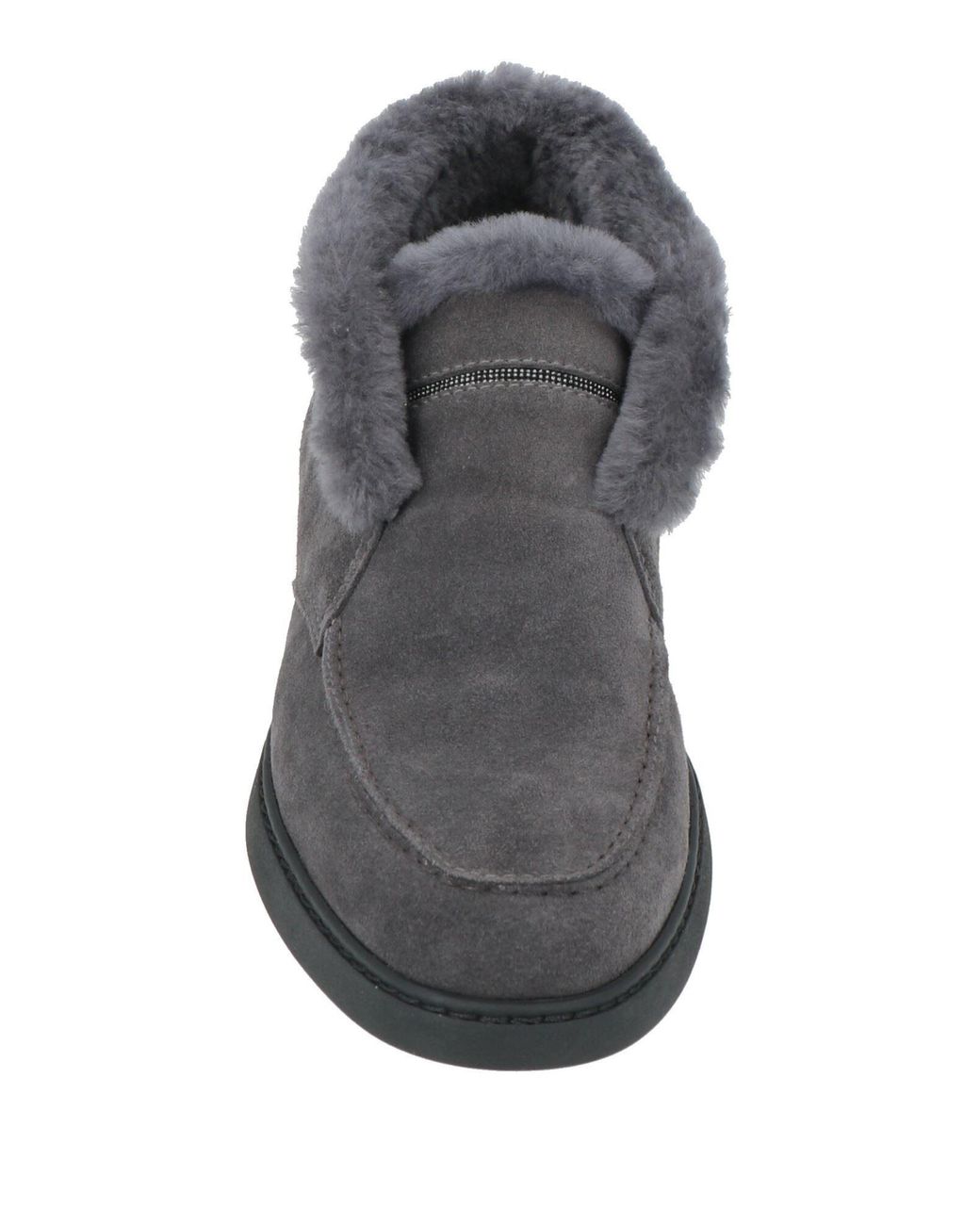 Doucal's Gray Edo Donna Ankle Boots Shearling