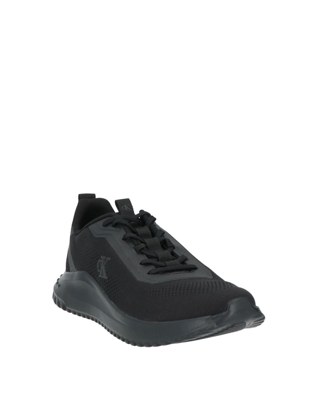 Calvin Klein Black Sneakers Textile Fibers, Synthetic Material for men