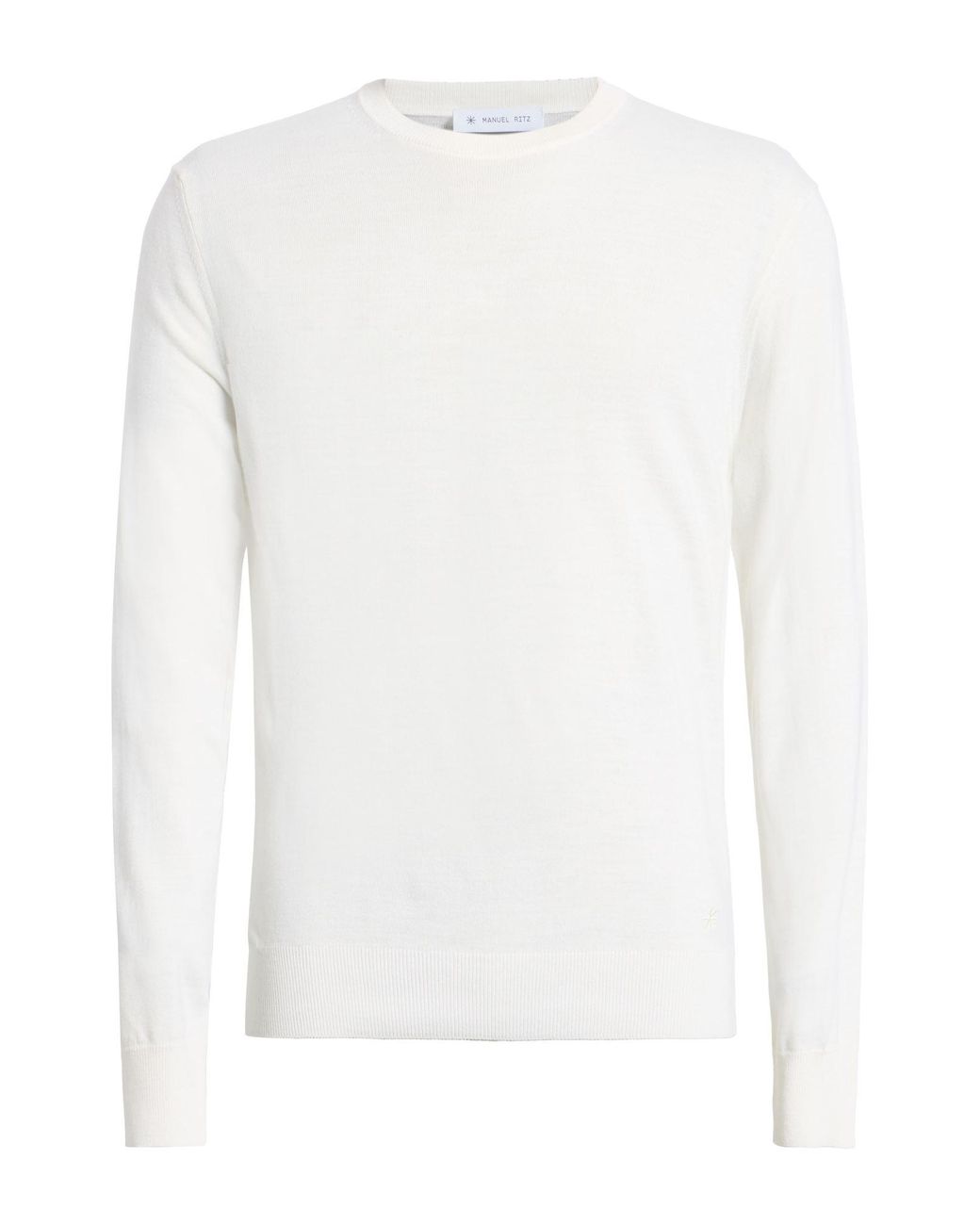 Manuel Ritz White Sweater Acrylic, Polyamide, Wool for men