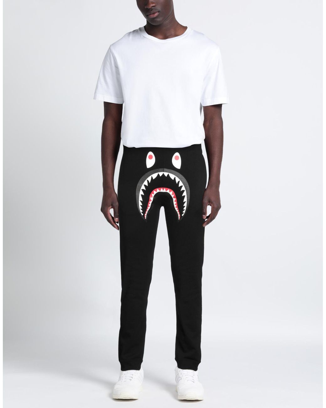 A Bathing Ape Black Pants Cotton for men