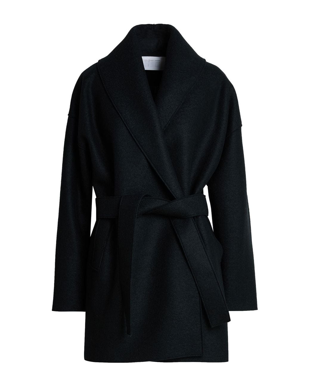 Harris Wharf London Black Midnight Jacket Virgin Wool