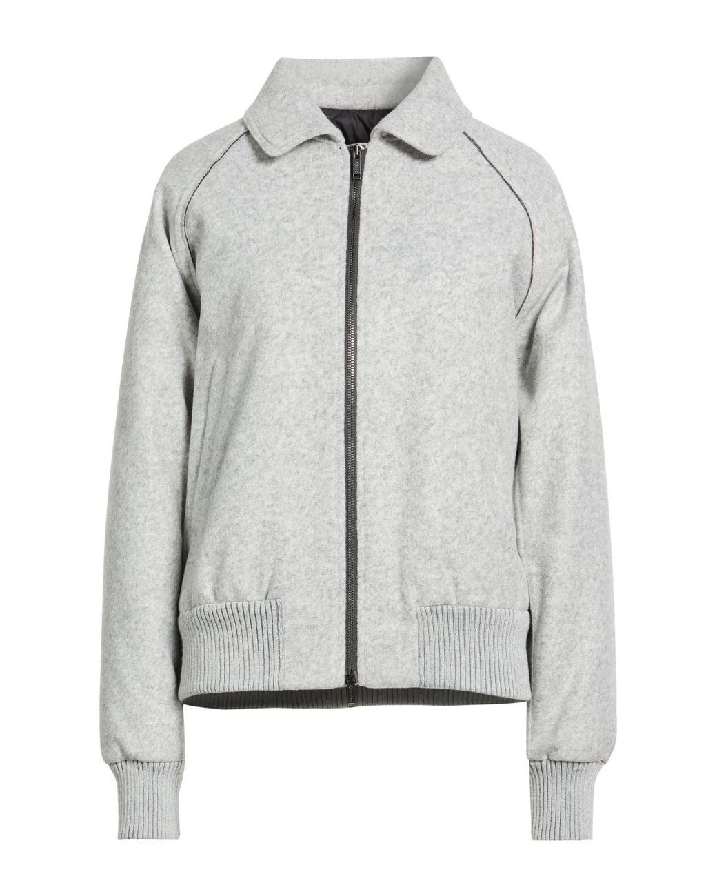 Iceberg Gray Light Jacket Polyester, Acrylic, Wool