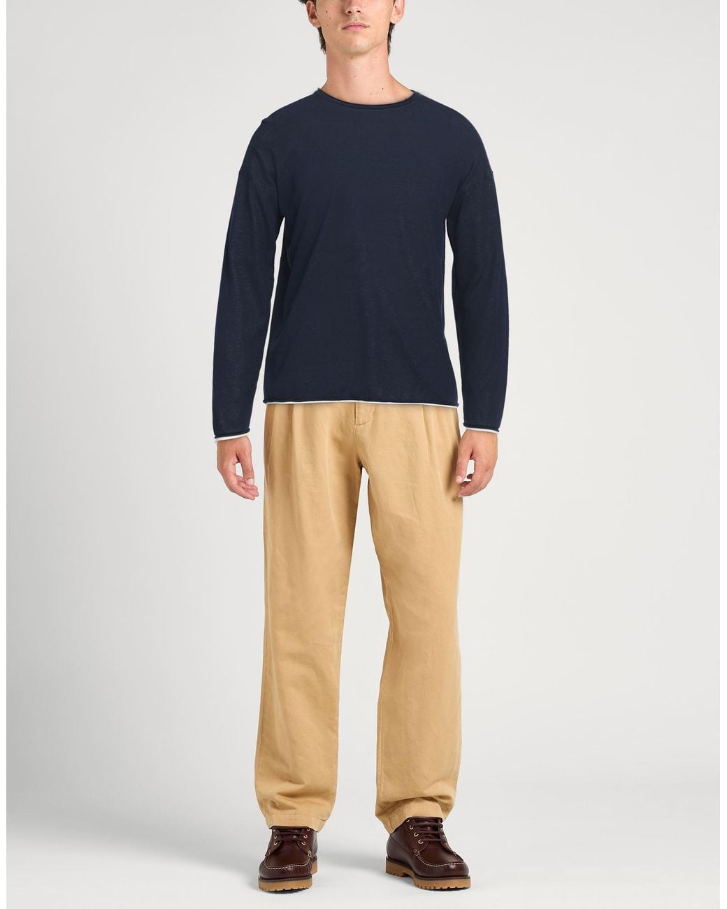 Isabel Benenato Blue Sweater Cotton for men