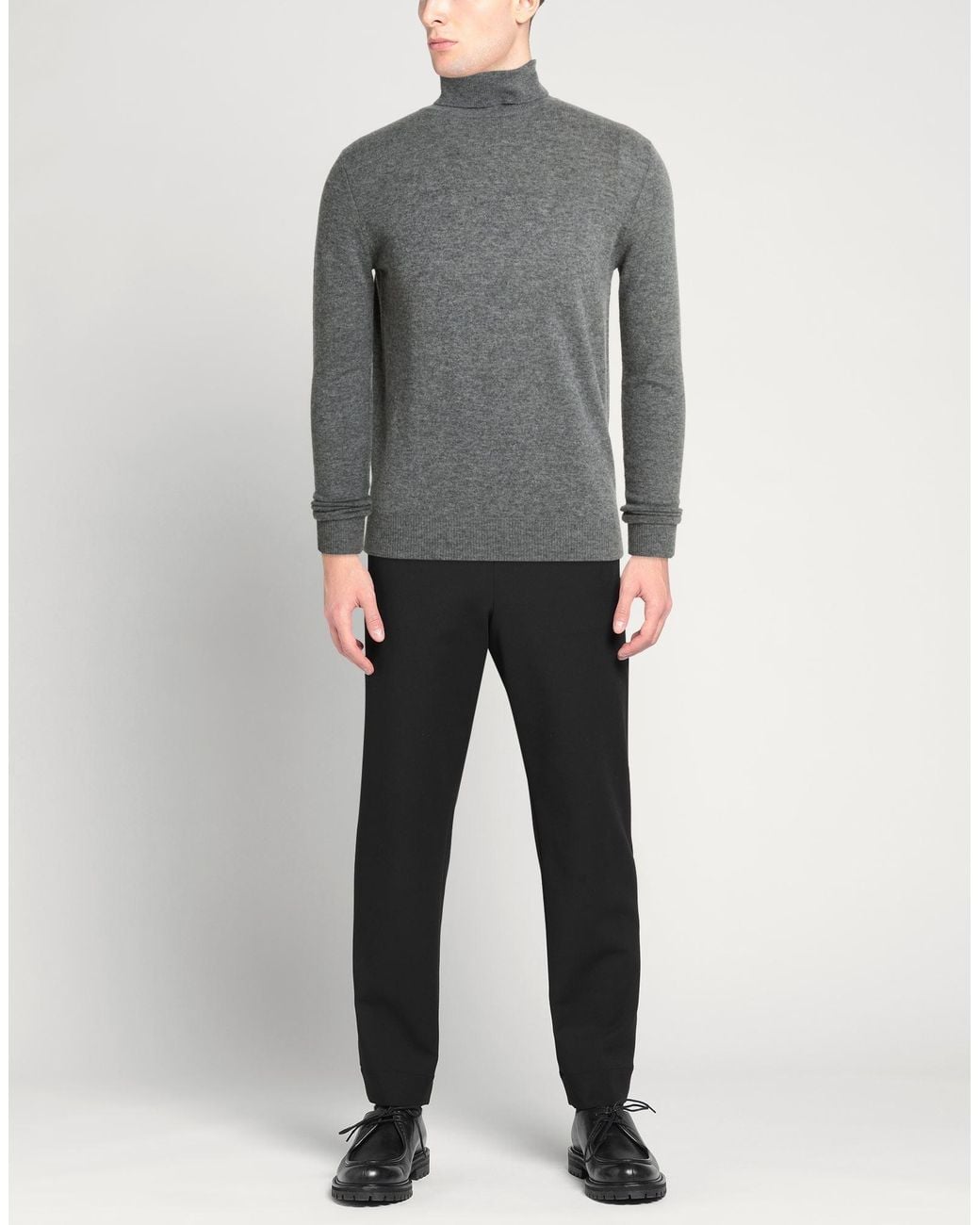 Aragona Gray Turtlenecks for men