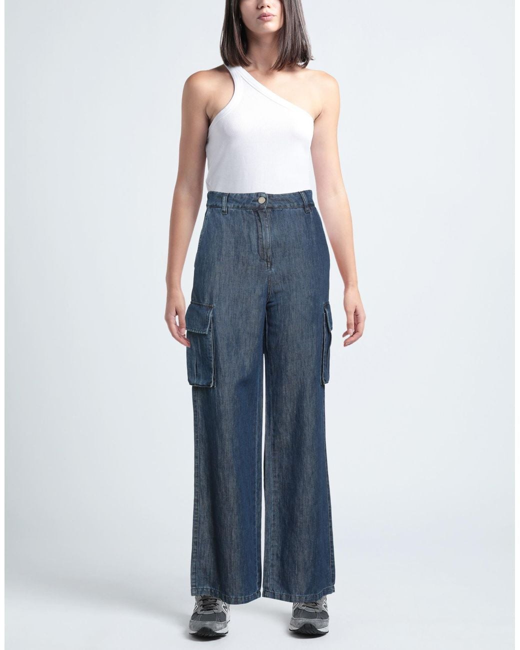 ALESSIA SANTI Blue Jeans Cotton, Linen