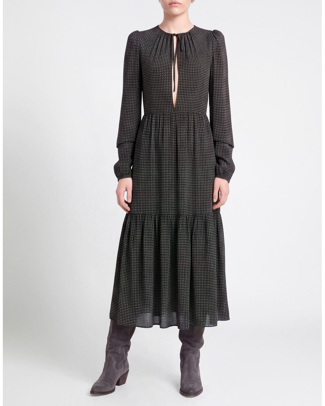 ROTATE BIRGER CHRISTENSEN Metallic Maxi Dress