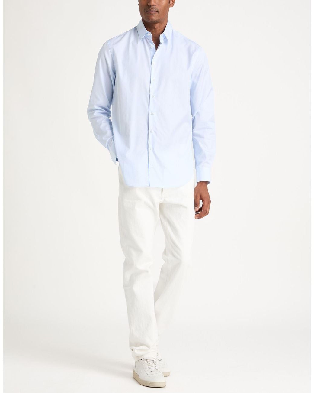 Giorgio Armani Blue Sky Shirt Cotton for men