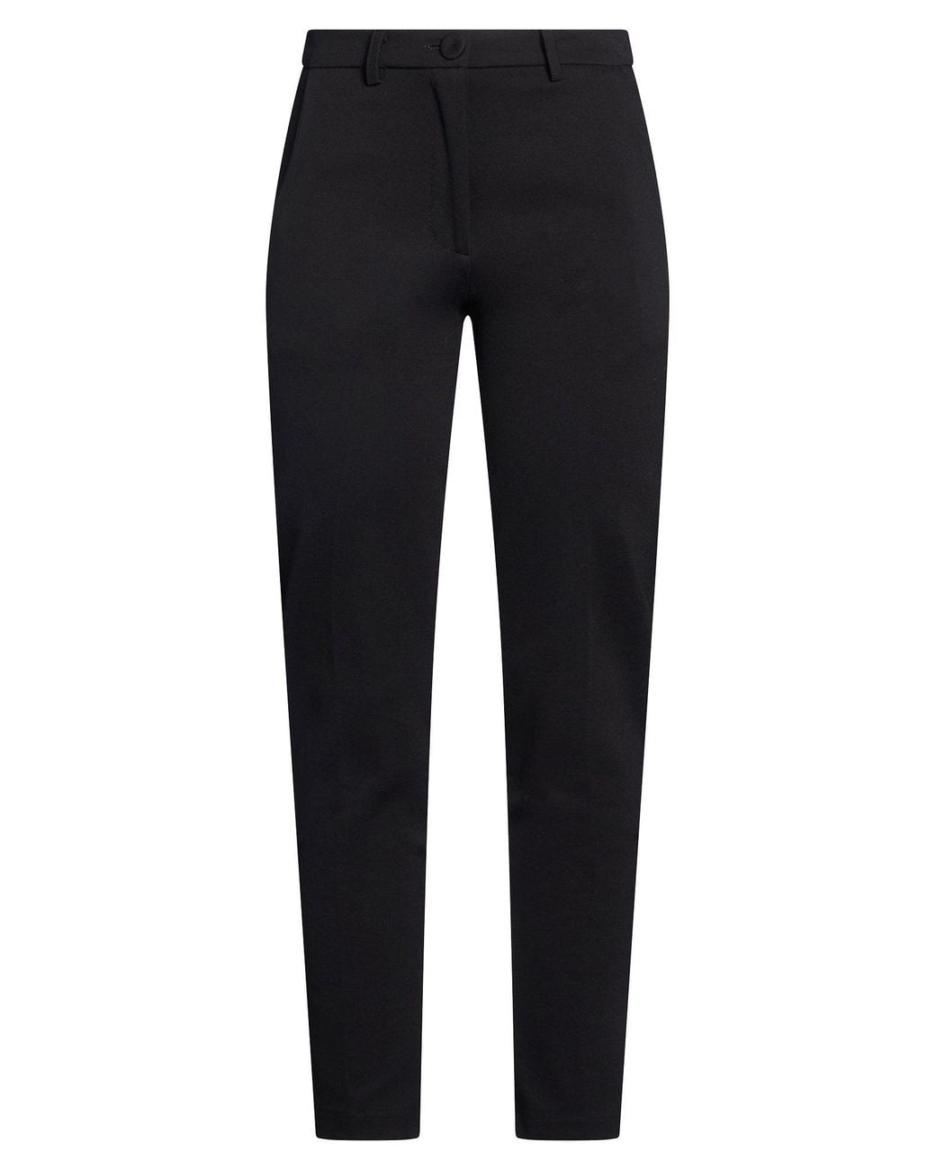 Fred Mello Black Pants Viscose, Polyamide, Elastane
