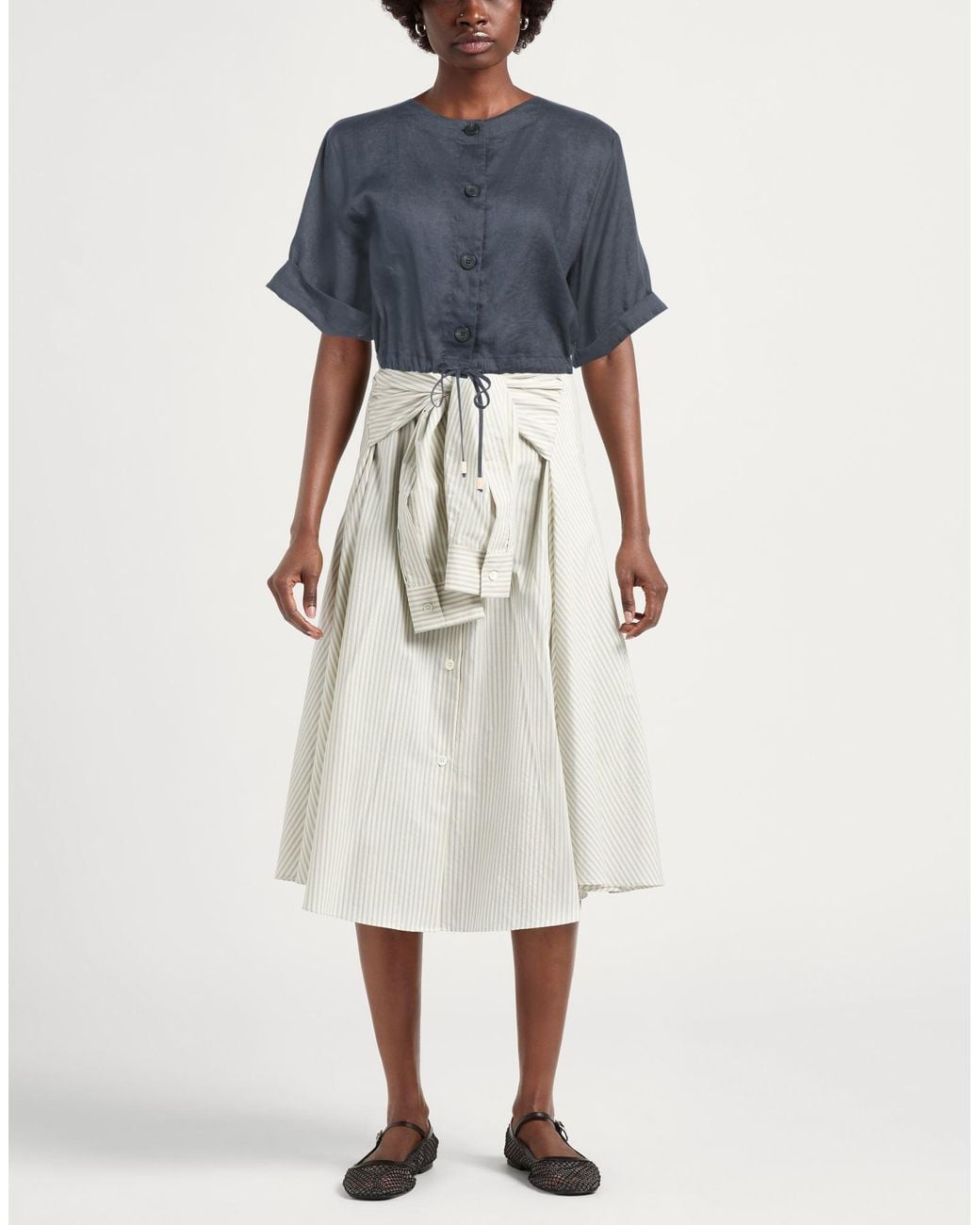 Ottod'Ame Blue Shirt Linen