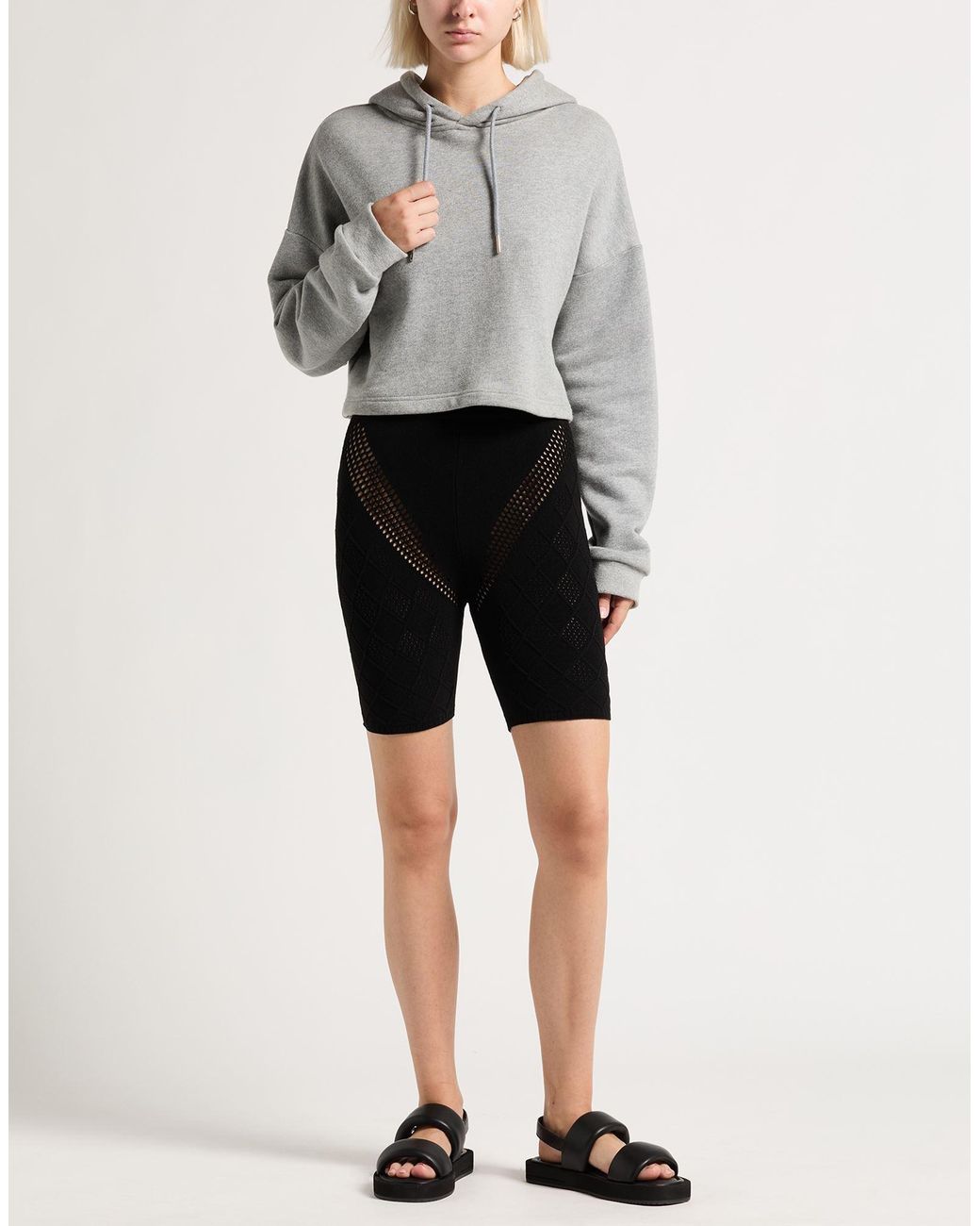 Ambush Black Shorts & Bermuda Shorts Polyamide, Elastane