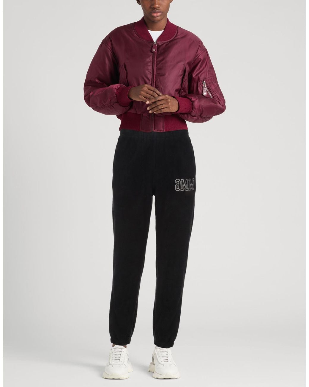 MM6 by Maison Margiela Black Pants Polyester