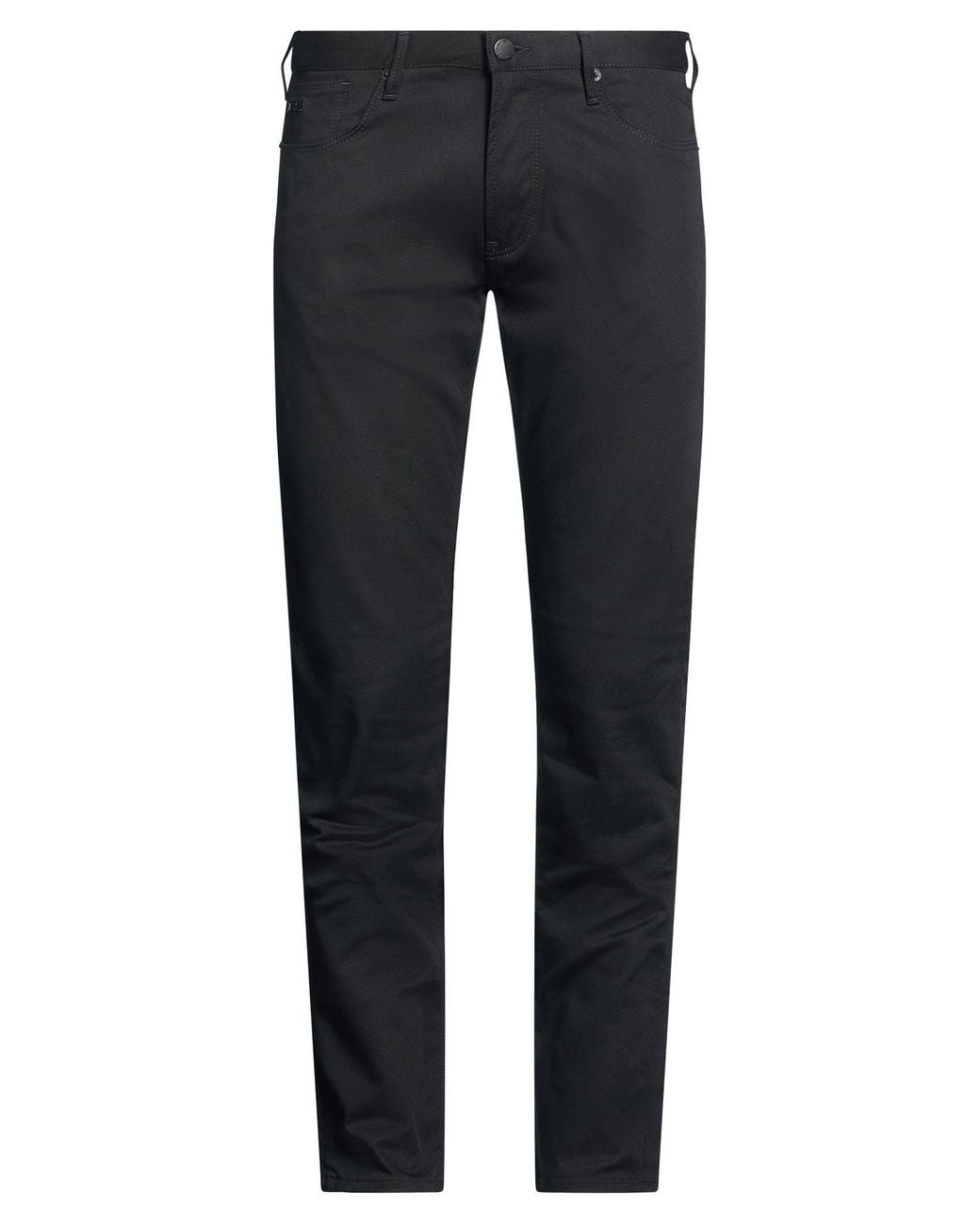 Emporio Armani Blue Pants Cotton, Elastane for men