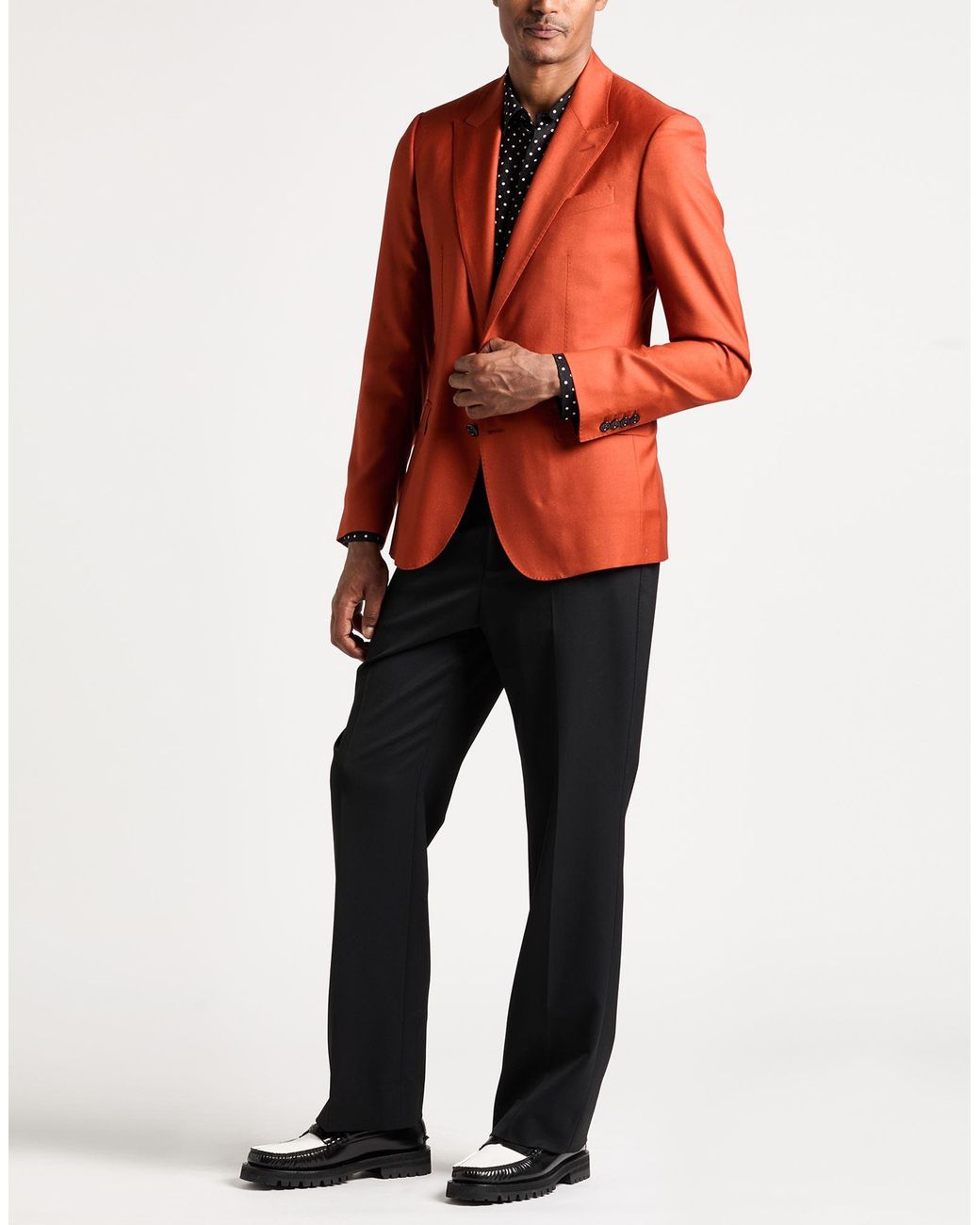 Dolce & Gabbana Red Blazer Cashmere, Silk for men