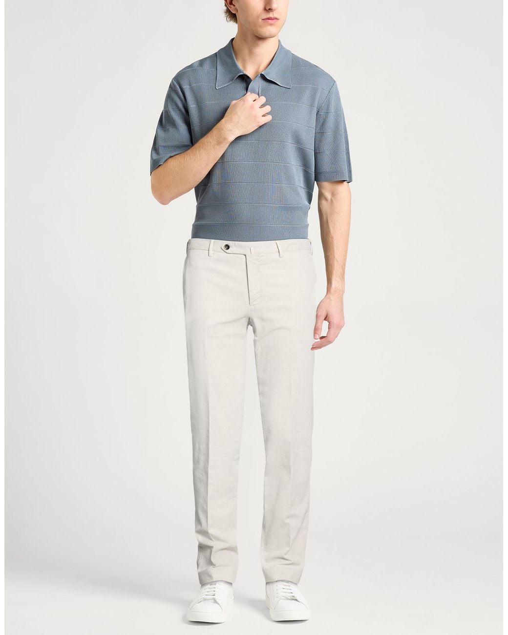 PT Torino White Trouser for men
