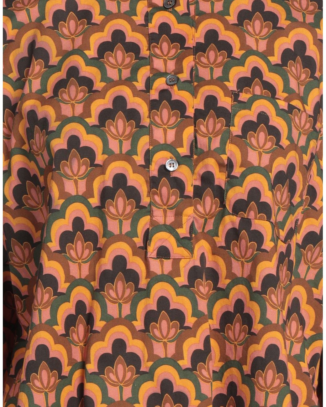Caliban Brown Marigold Top Cotton, Elastane