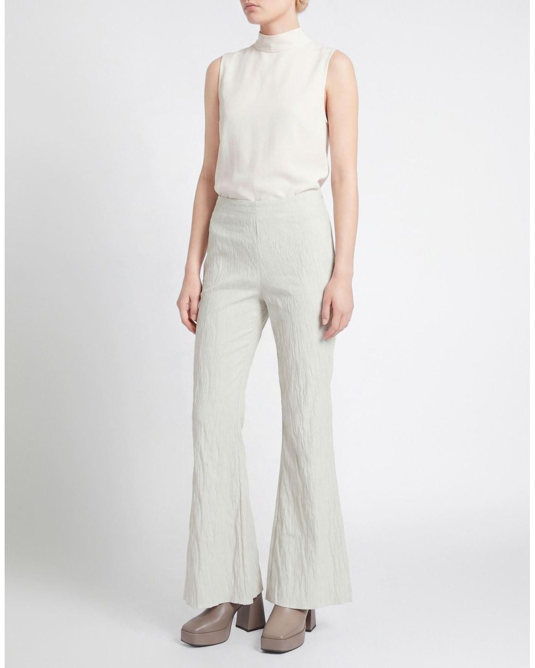 Masnada White Pants Cotton, Polyamide, Elastane