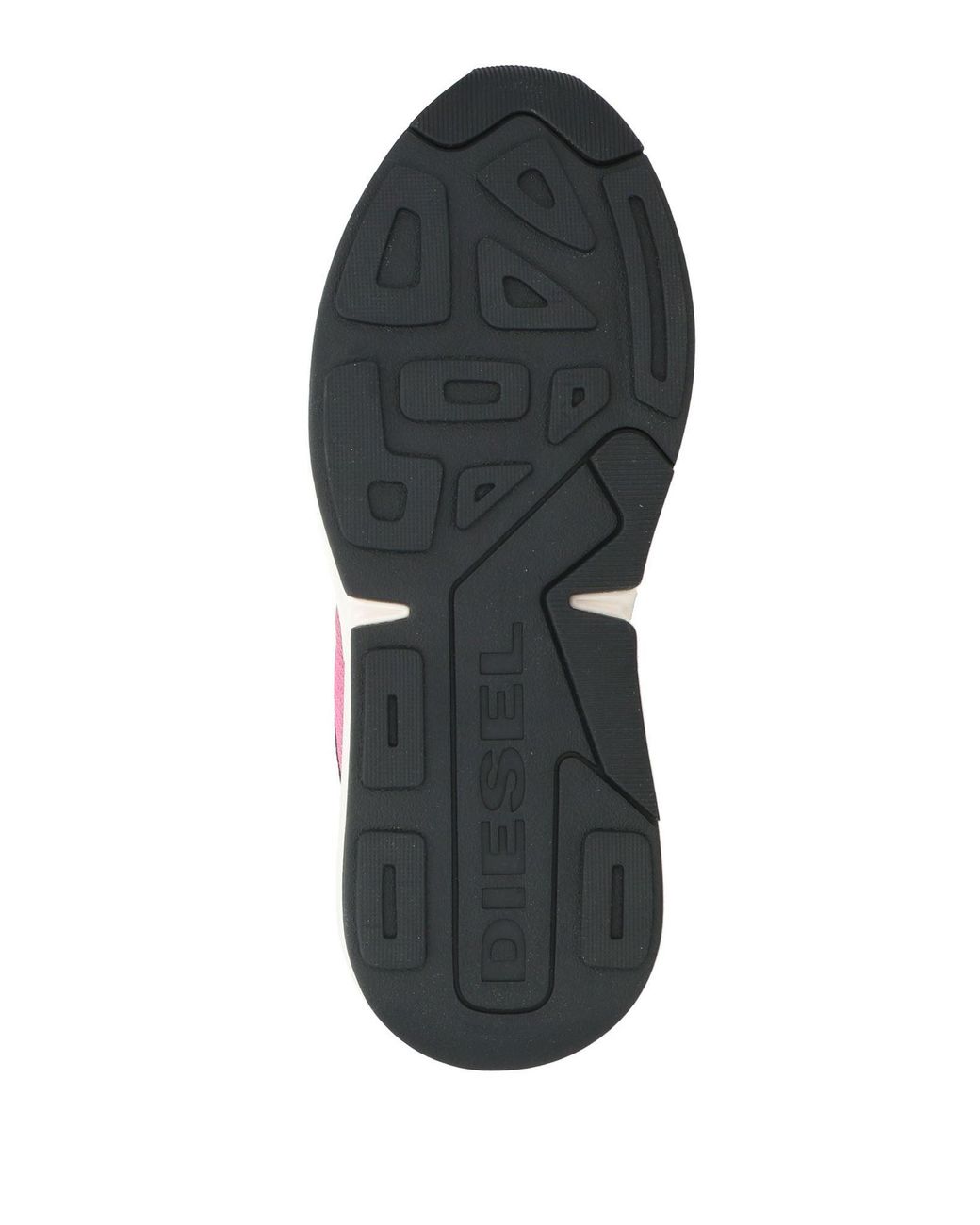 DIESEL Pink Polyester-Blend Contrast Sneakers