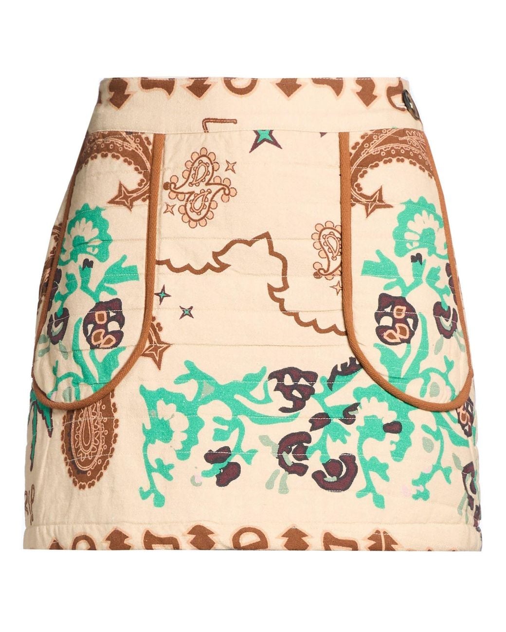 ARIZONA LOVE Natural Sand Mini Skirt Cotton