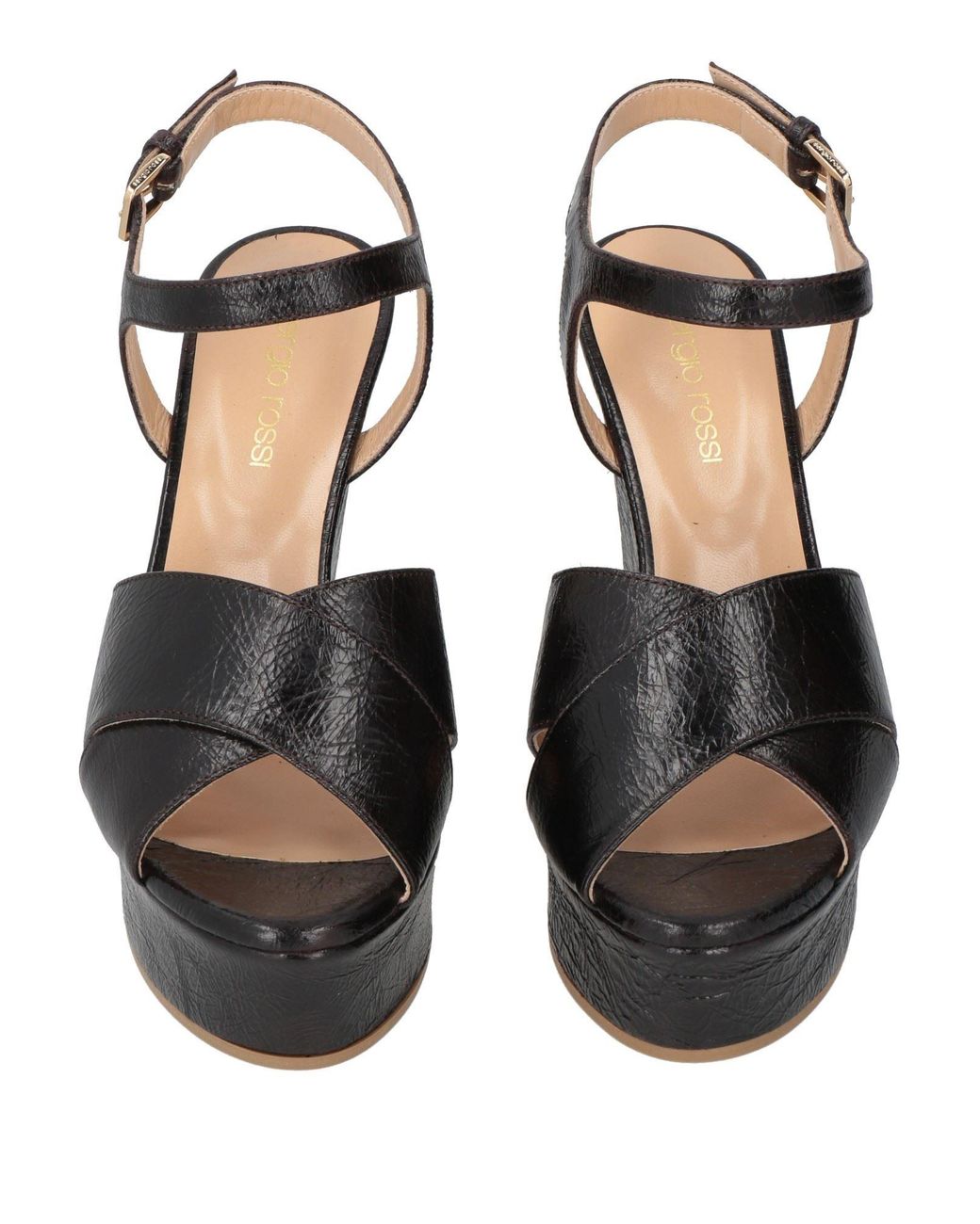 Sergio Rossi Black Sandals Leather