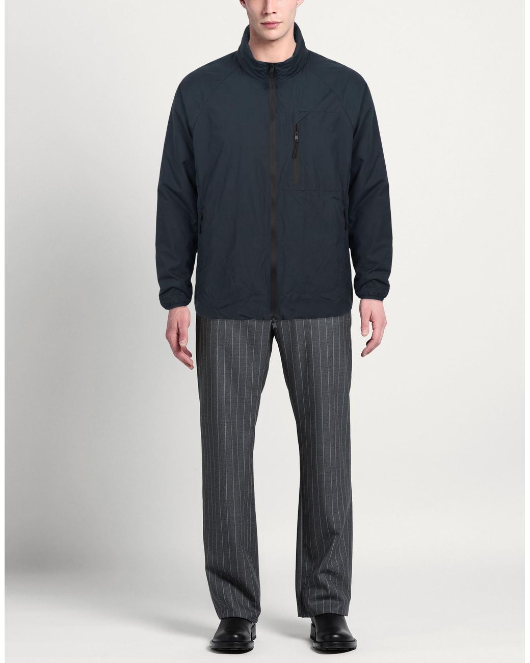 ADHOCONCEPT Blue Jacket for men