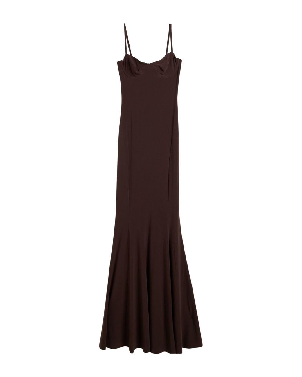 Norma Kamali Brown Maxi Dress