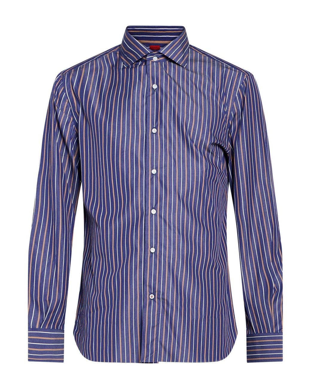Isaia Blue Shirt Cotton for men