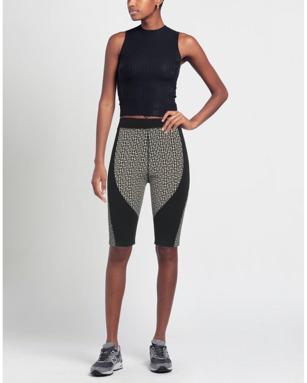 Balmain Gray Shorts & Bermuda Shorts