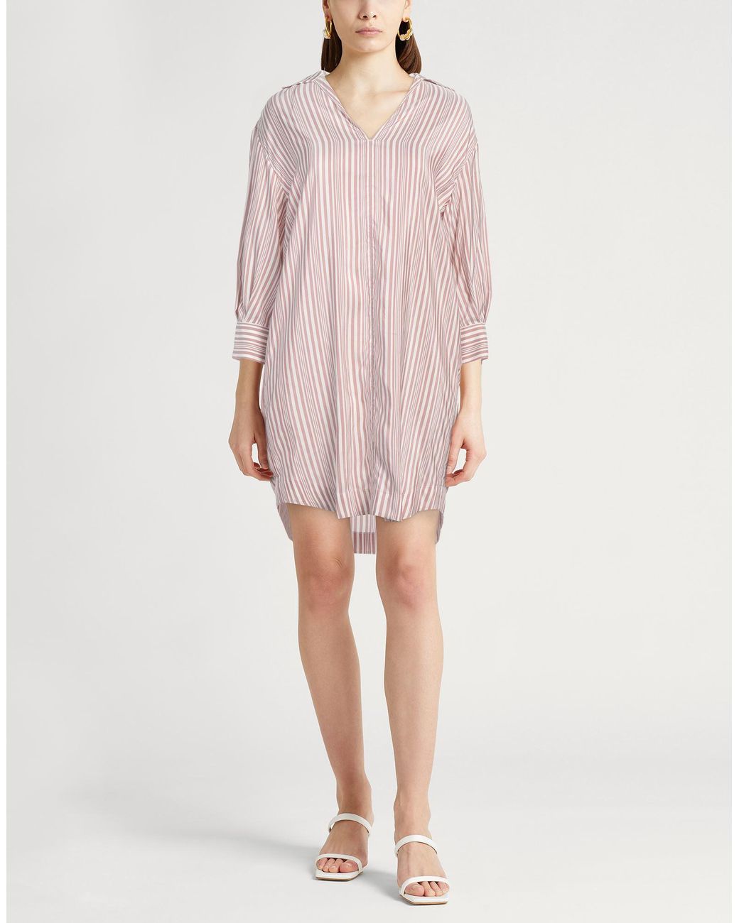 Agnona Pink Mini Dress Silk