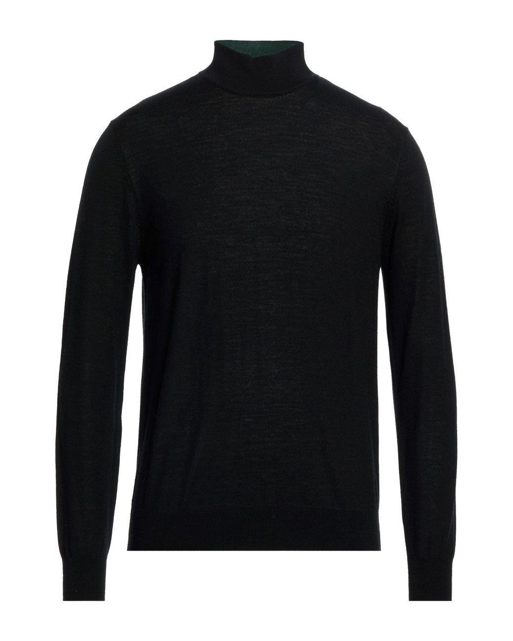 White Wise Black Turtleneck for men