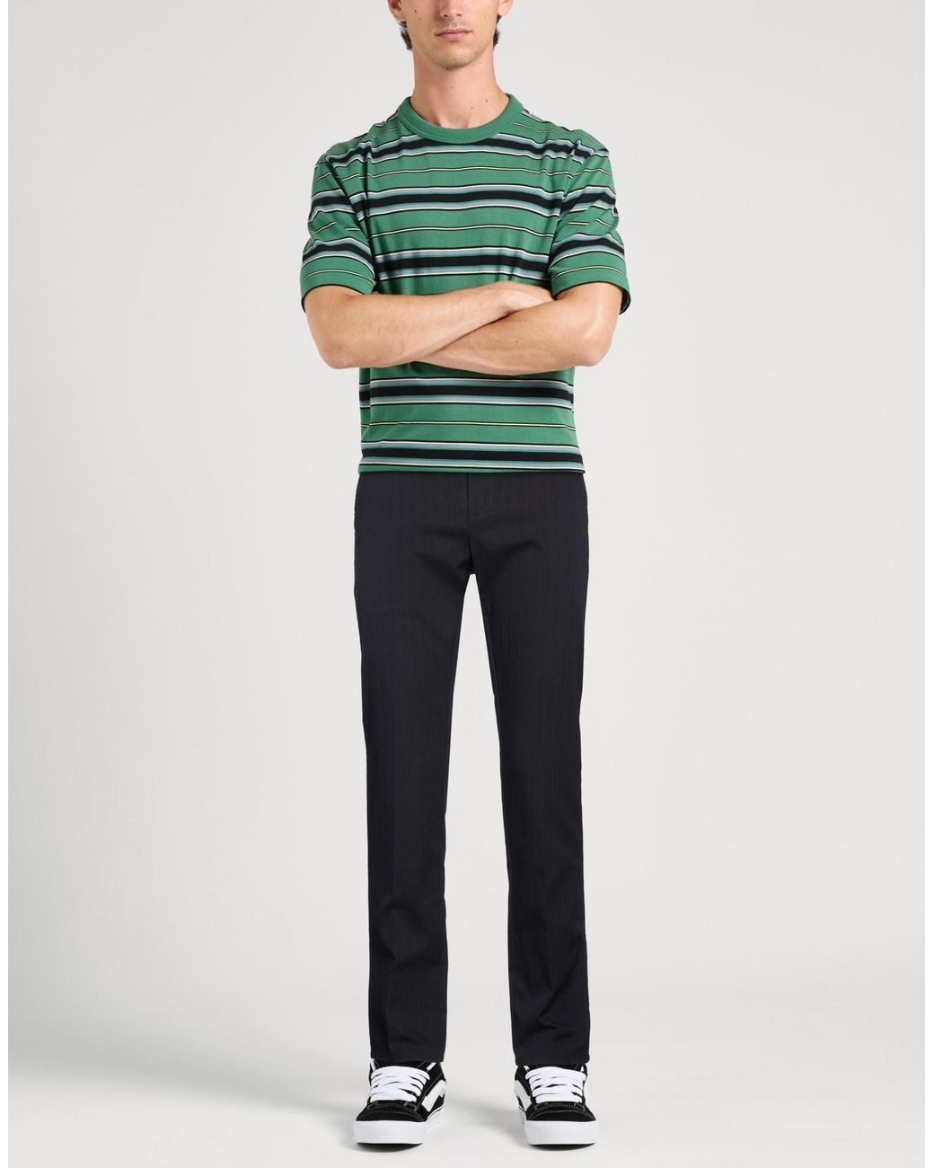 Dondup Blue Midnight Pants Virgin Wool, Cotton, Elastane for men