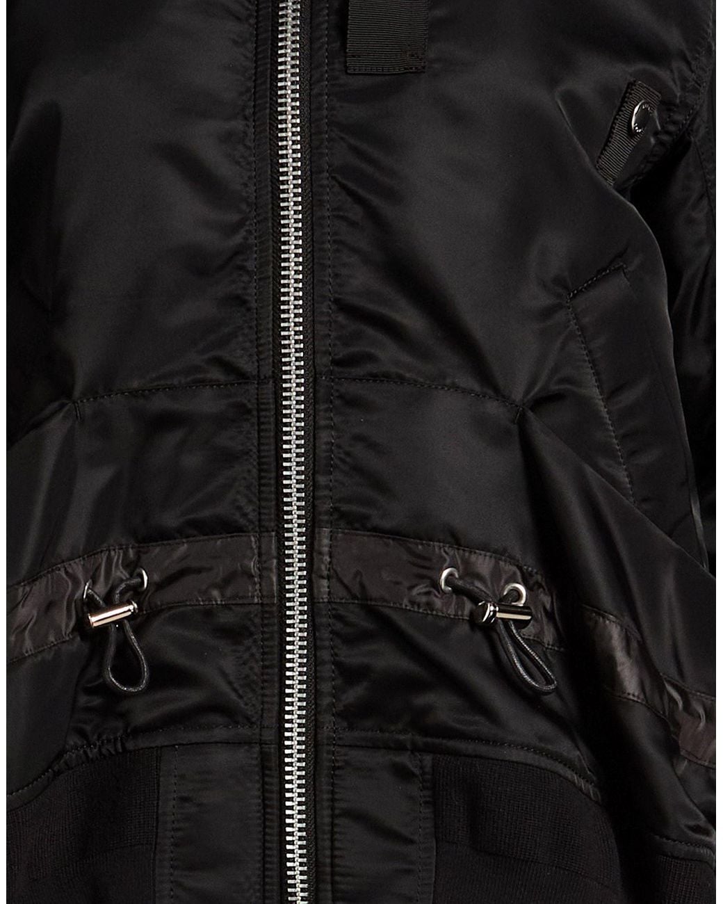 Sacai Black Jacket Nylon, Polyester, Cotton