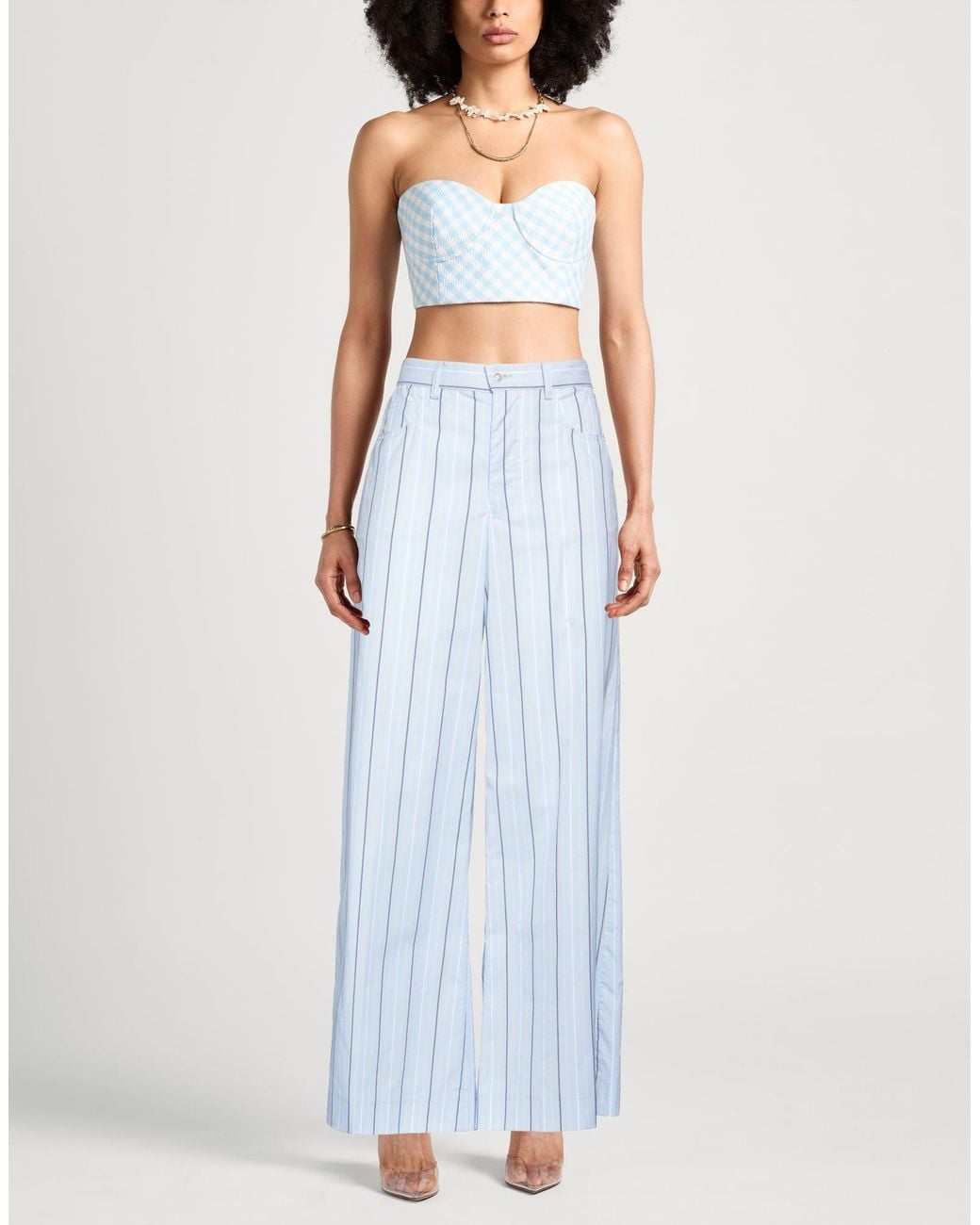 Marni Blue Pants Cotton