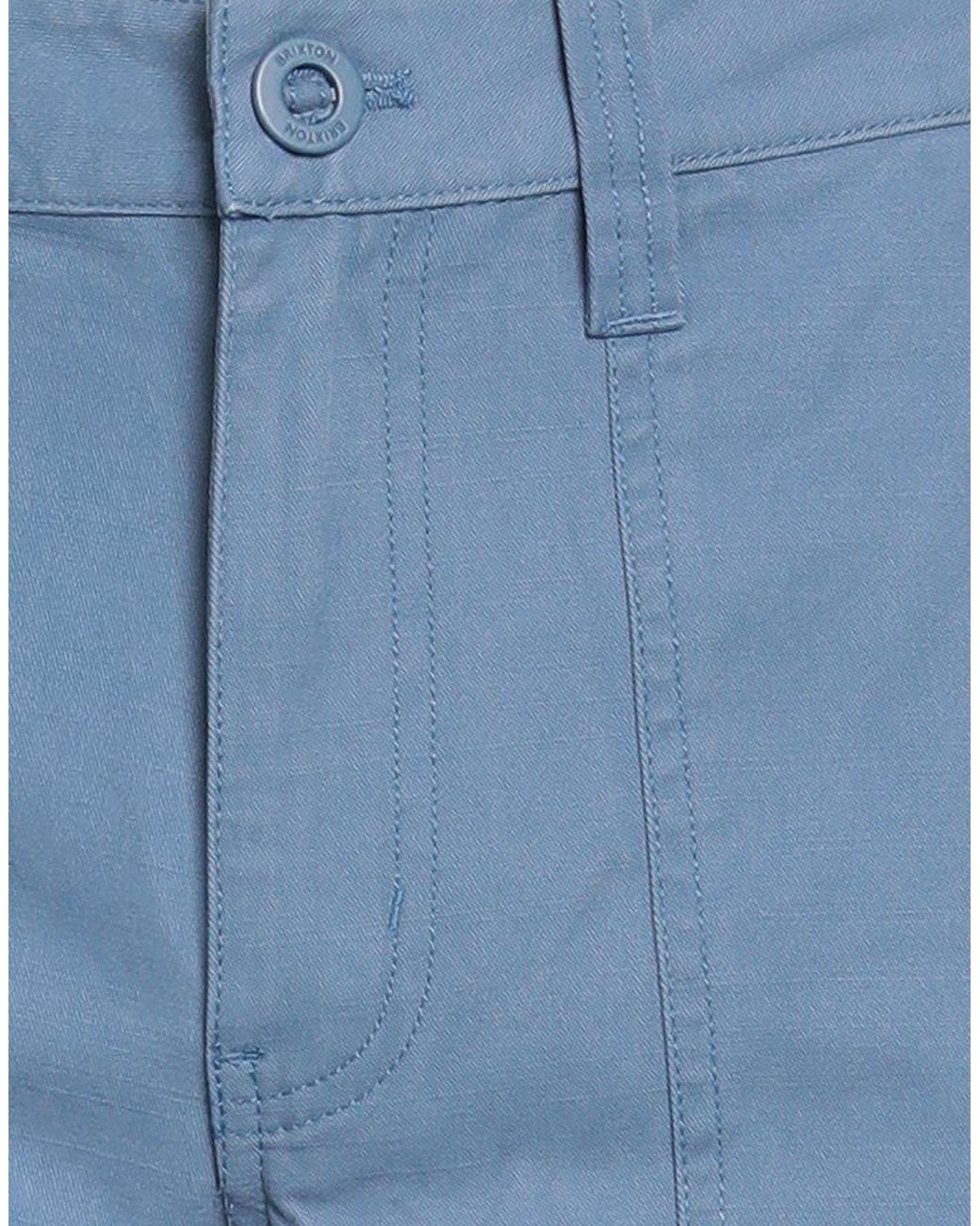 Brixton Blue Pants Cotton for men