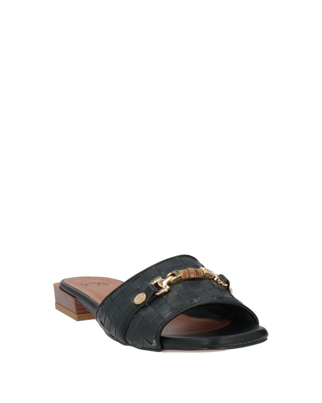 V73 Black Sandals Synthetic Material