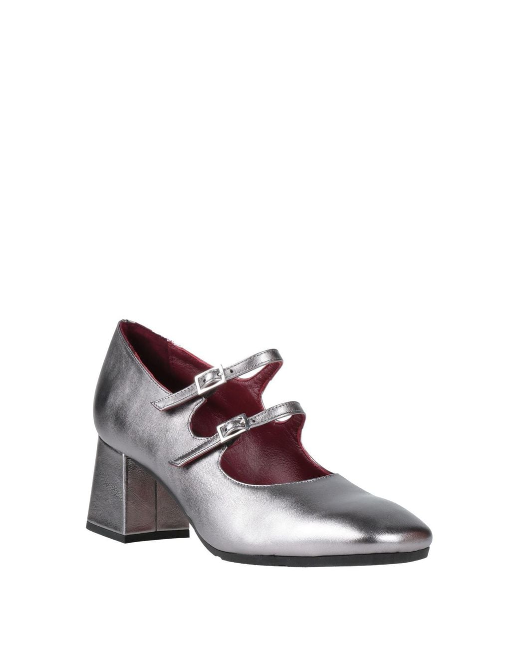 Walter Violet Gray Pumps Leather
