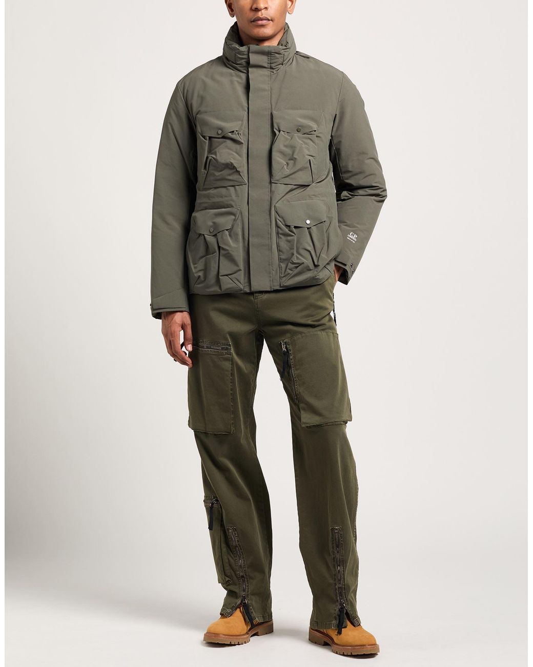 C P Company Gray Puffers for men