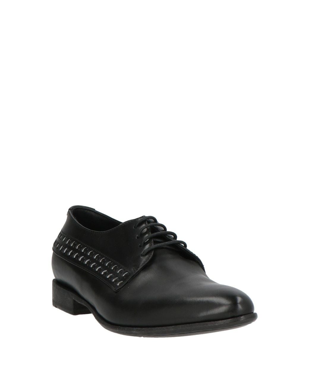 Pantanetti Black Lace-Up Shoes Leather
