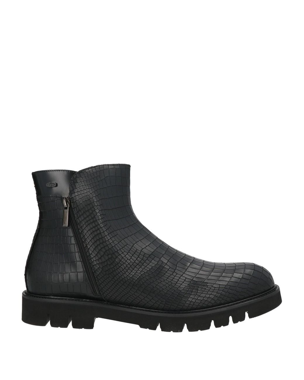 Giovanni Conti Black Ankle Boots Leather for men