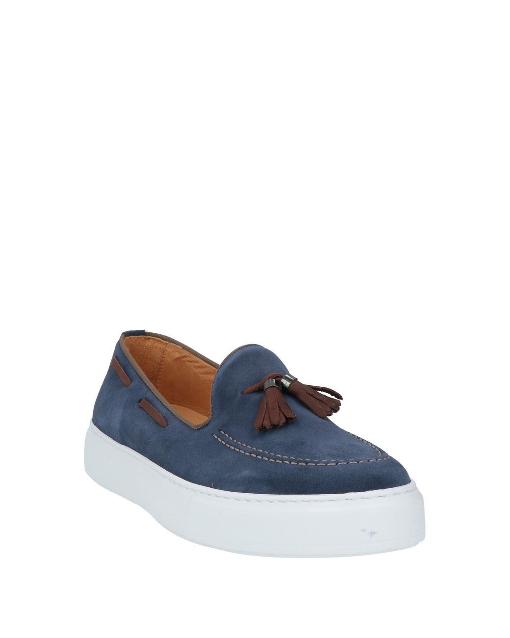 AGOSTINO DIANA Blue Loafers Leather for men
