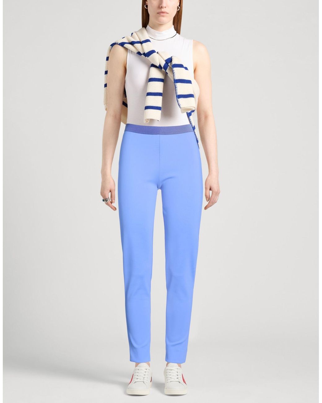 Liviana Conti Blue Light Pants Polyamide, Elastane
