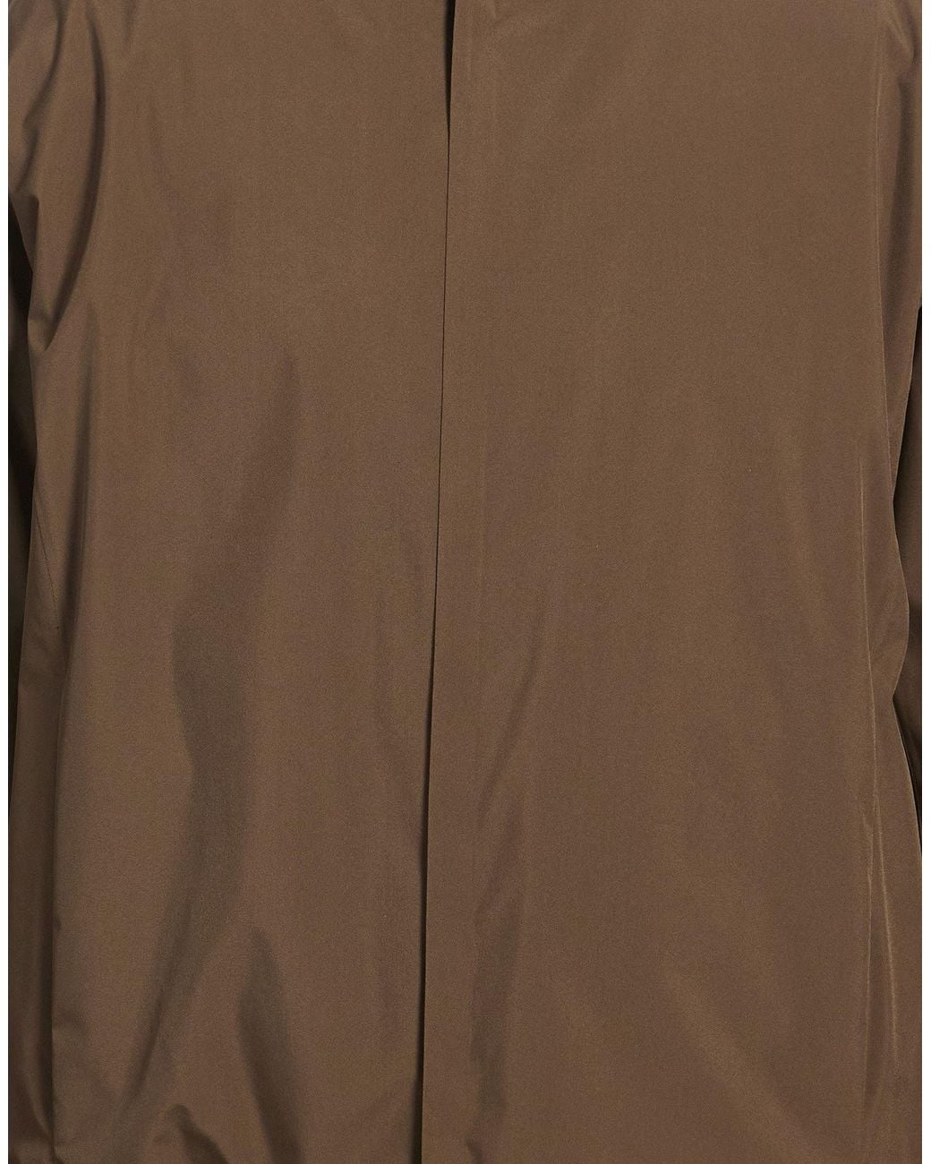 Herno Brown Puffer Polyester for men