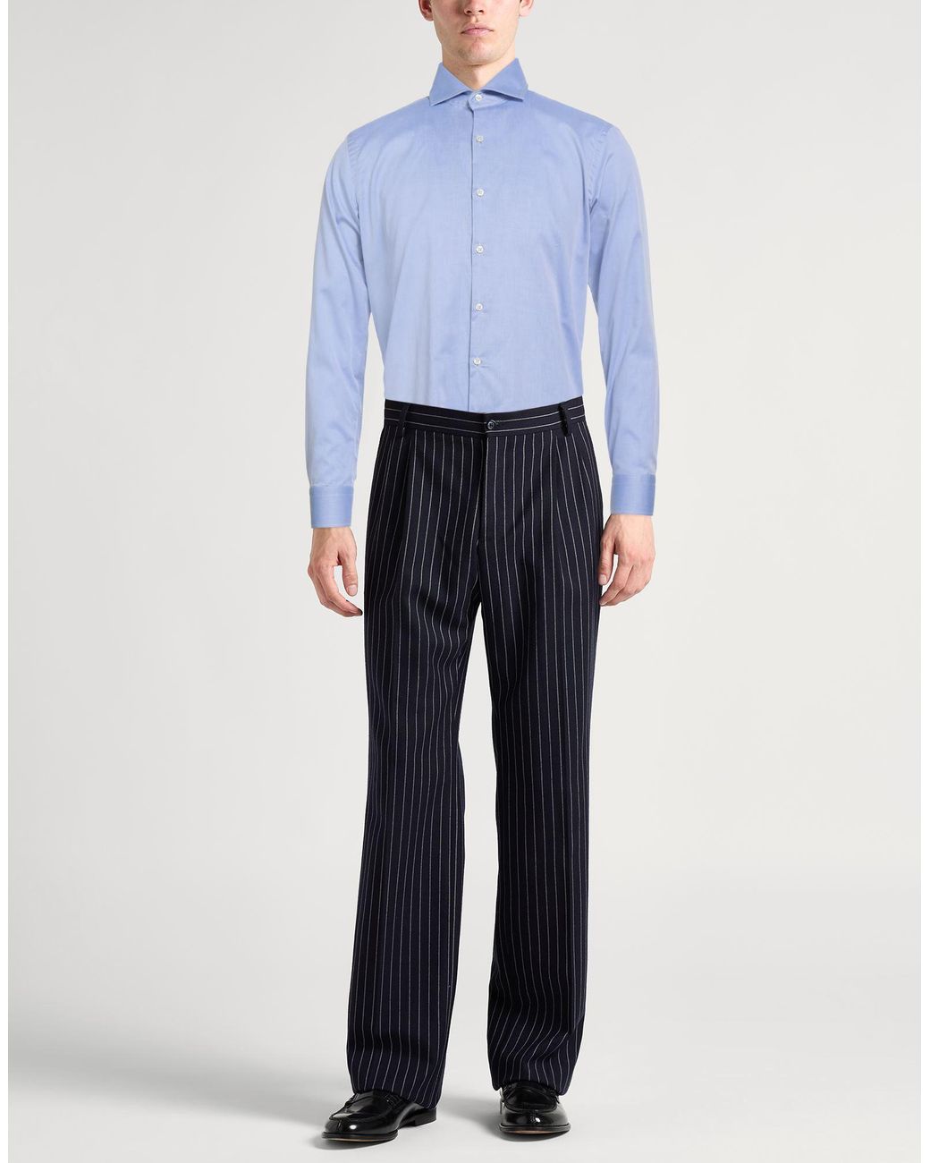Bagutta Blue Light Shirt Cotton for men