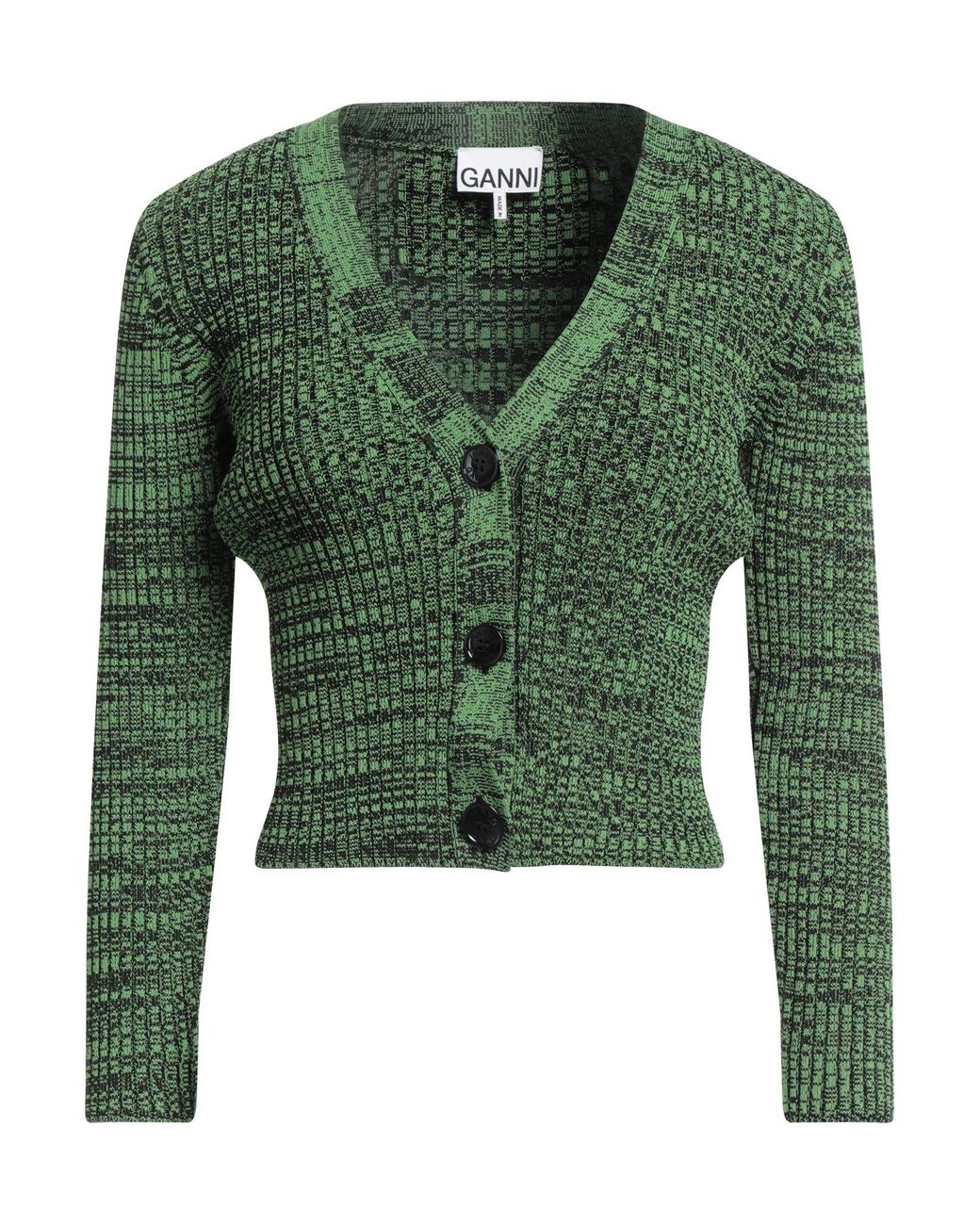 Ganni Green Cardigan