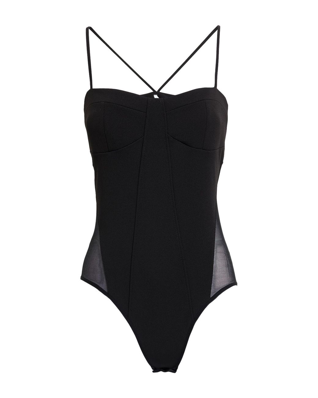 Imperial Black Bodysuit Polyester, Elastane