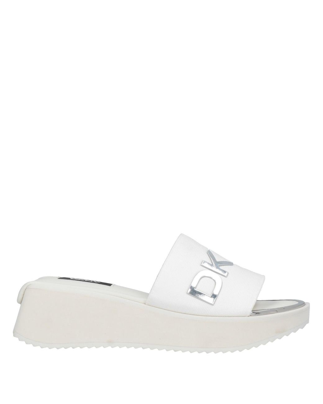 dkny white sandals
